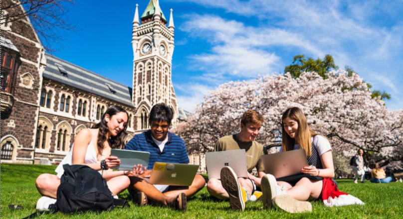 Students reviewing their NZ application process